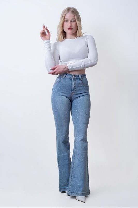 Shiney Flare Light Blue