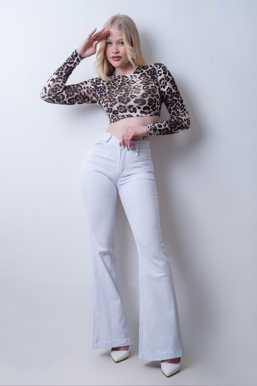 Flare Jeans Blanco