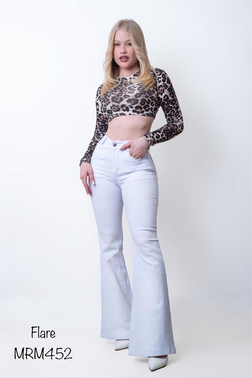 Flare Jeans Blanco