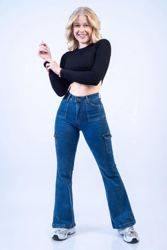 Flare Jeans Cargo