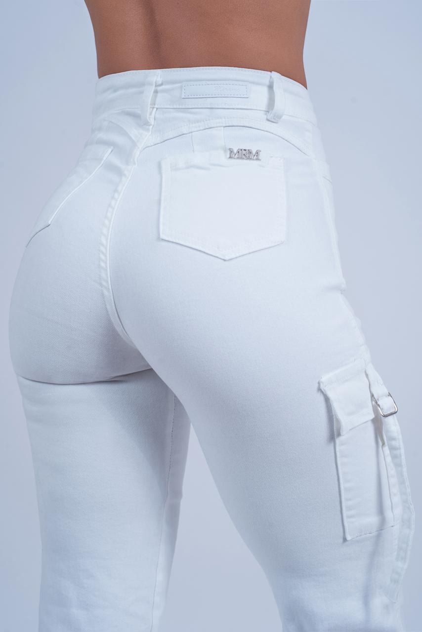 Cargo Jeans White