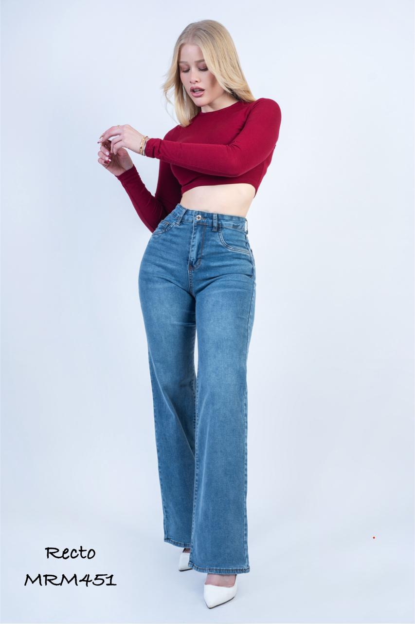 Wide Leg Celeste Tiro Alto 💙