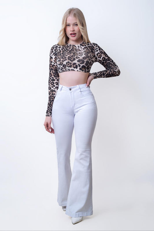 Flare Jeans Blanco
